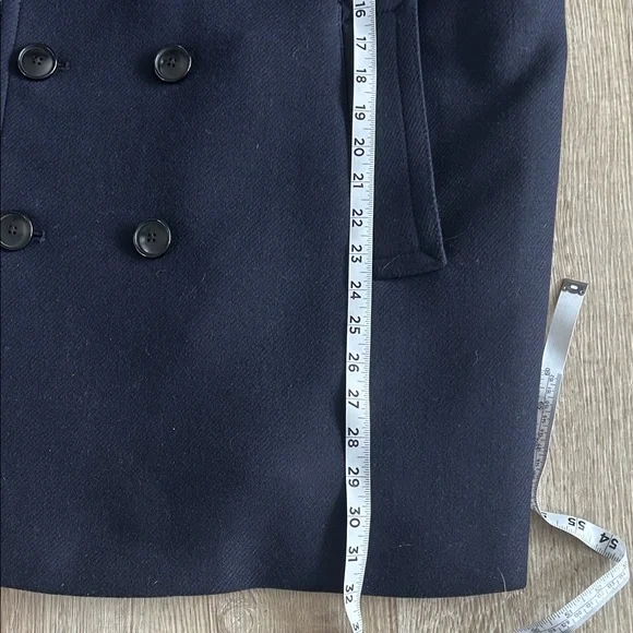 Like New Banana Republic Men's Navy Peacoat Sz XL - Picture 4 of 6